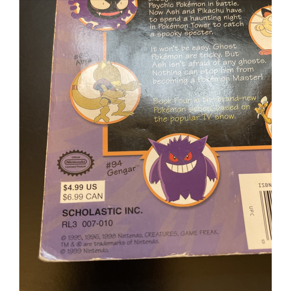 1999 Lot of 2 Books Pokemon Night In The Haunted Tower #4 #10 Secret of the Pink - Picture 8 of 8